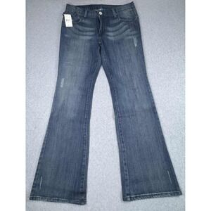 NEW Y2K Victoria Beckham R&R Embroidered Crown Pockets Madrid Bootcut Sz 31/12